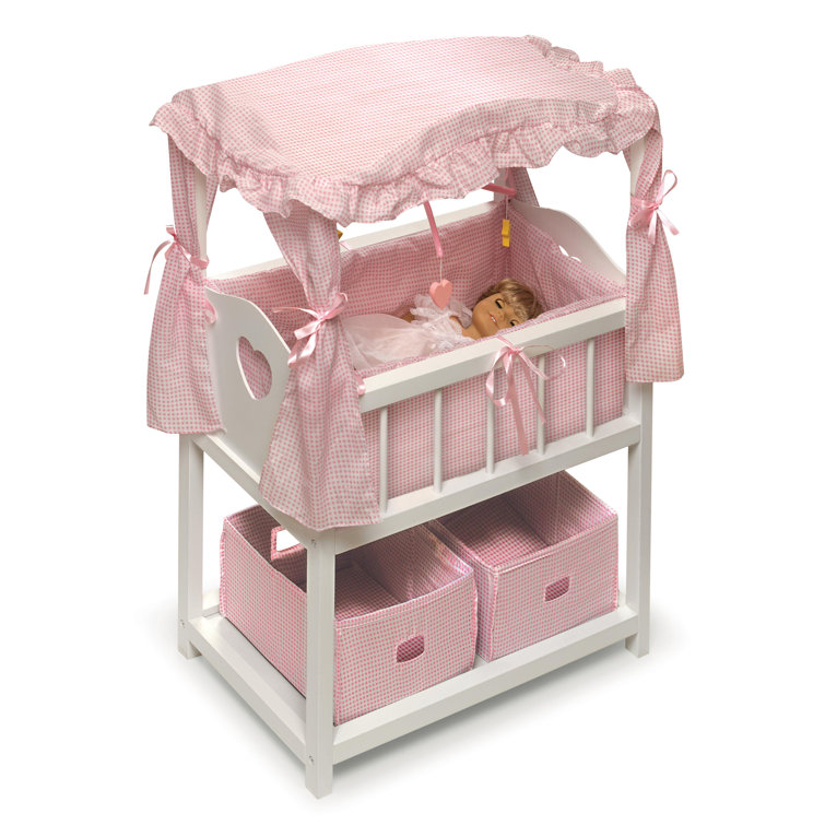 Badger Basket Doll Crib with Canopy & Reviews Wayfair